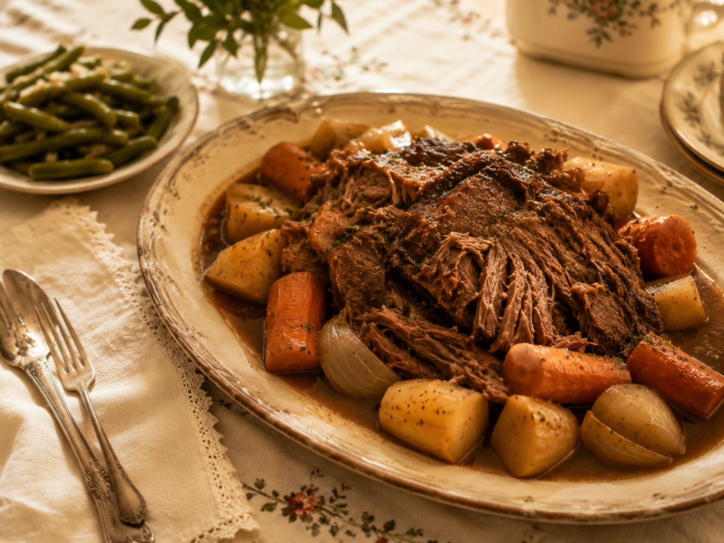 Sunday pot roast — the Garza family's tradition after church in Elsa